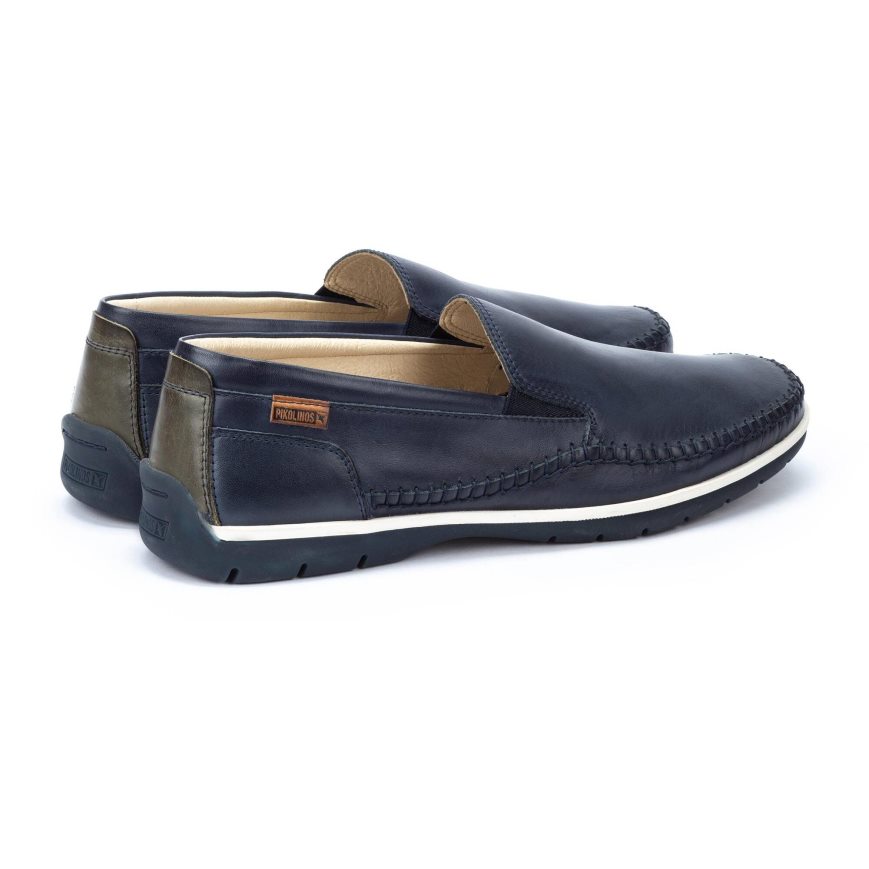 Men's Pikolinos MARBELLA Moccasins Blue | NZ G2Q15A0